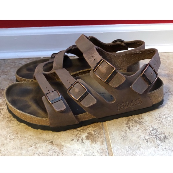 Birkenstock Shoes - Birki’s by Birkenstock Triple Strap Brown Sandal